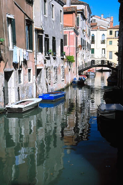 Europe, Italy, Venice. Canal in Venice