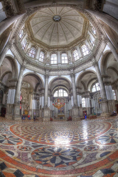 Europe; Italy; Venice; Interior ofSanta Maria della Salute In Venice HDR