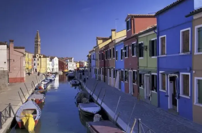 Framed Print : Europe, Italy, Venice, Murano Island, Colorful houses Framed Print : Europe, Italy, Venice, Murano Island, Colorful houses