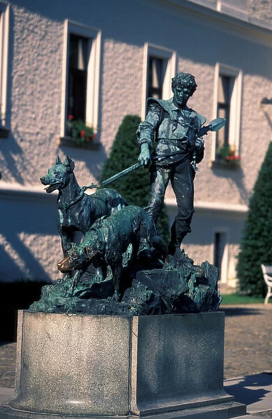 Europe, Konopiste Castle, Czech Republic, statue