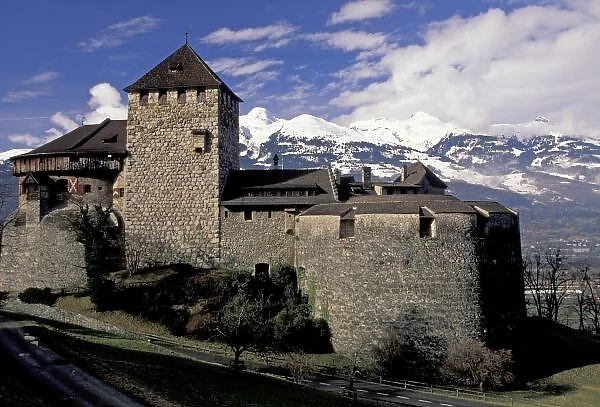 Europe, Liechtenstein, Vaduz. Vaduz castle, residence of the Prince