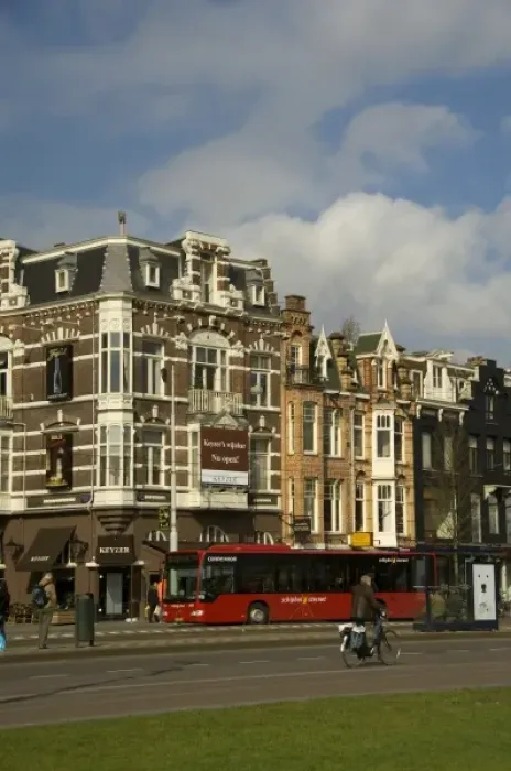 Framed Print : Europe, The Netherlands (aka Holland), Amsterdam. Museum Quarter near the Rijks