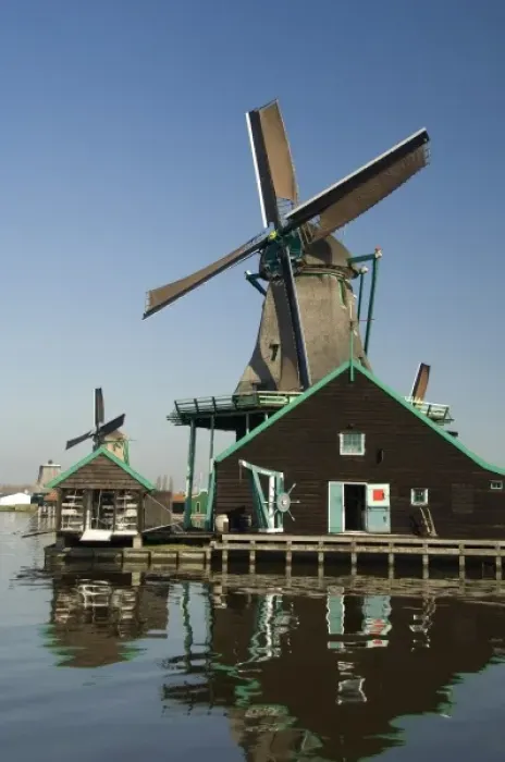 Framed Print : Europe, The Netherlands (aka Holland), Zaandam. Zaanse Schans, historic open air