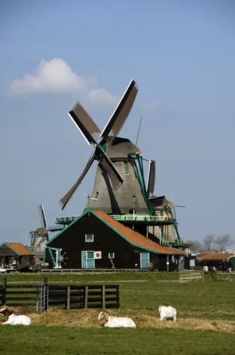 Framed Print : Europe, The Netherlands (aka Holland), Zaandam. Zaanse Schans, historic open air