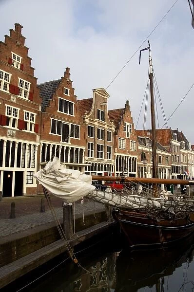 Europe, The Netherlands (aka Holland), West Friesland, Hoorn. Historic Hoorn Harbor