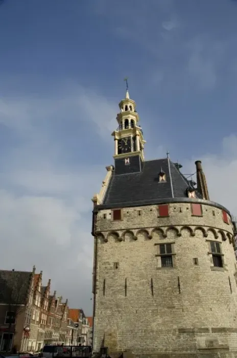 Framed Print : Europe, The Netherlands (aka Holland), West Friesland, Hoorn. Hoofdtoren tower located Framed Print : Europe, The Netherlands (aka Holland), West Friesland, Hoorn. Hoofdtoren tower located