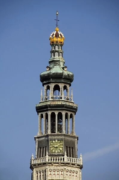Europe, The Netherlands (aka Holland), Zeeland, Middelburg. Lange Jan (300 foot tower