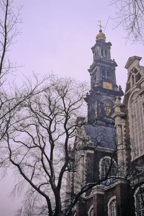 Framed Print : Europe, The Netherlands, Amsterdam. Amsterdam city scene in winter snow Framed Print : Europe, The Netherlands, Amsterdam. Amsterdam city scene in winter snow
