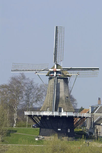 Europe, Netherlands, Gelderland, Veessen, Windmill