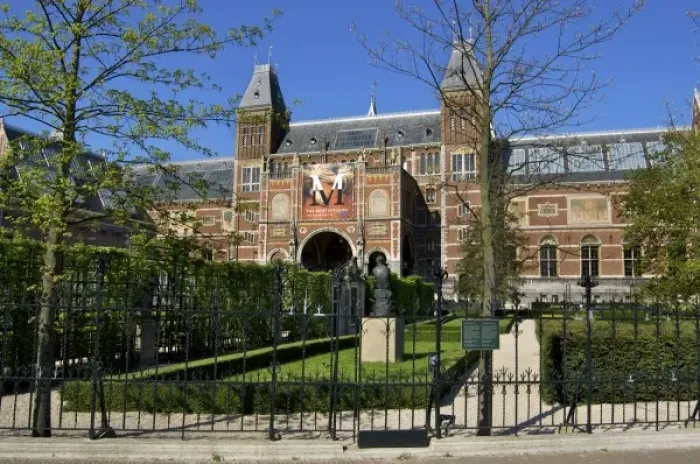 Framed Print : Europe, Netherlands, Holland, Amsterdam, the Rijksmuseum in spring
