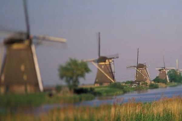Europe, The Netherlands, Holland, Zuid, Kinderdijk windmills