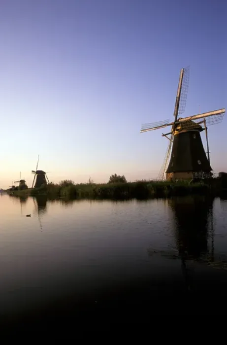 Framed Print : Europe, Netherlands, Kinderdijk. Windmills Framed Print : Europe, Netherlands, Kinderdijk. Windmills