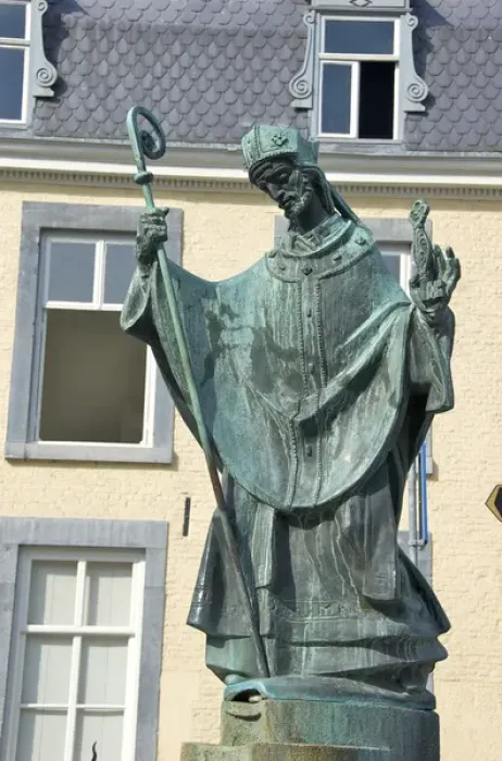 Framed Print : Europe, Netherlands, Limburg, Mstricht, Statue of Saint Servatius Framed Print : Europe, Netherlands, Limburg, Mstricht, Statue of Saint Servatius