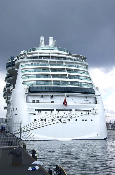 Europe, Netherlands, North Holland, Amsterdam, Jewel of the Seas cruise ship docked