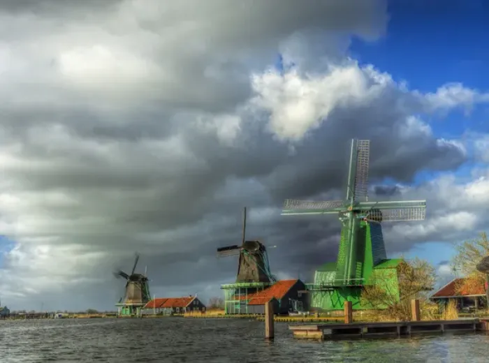 Framed Print : Europe; Netherlands; Zaandam; Scenes from Zaanse Schans Museum. Zaandam