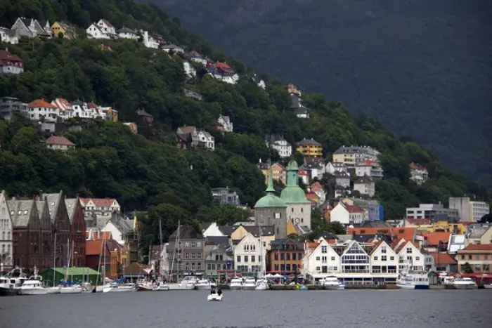 Framed Print : Europe, Norway, Bergen. Bergen Harbour Framed Print : Europe, Norway, Bergen. Bergen Harbour