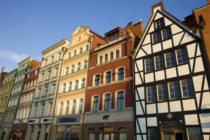 Framed Print : Europe, Poland, Gdansk. Close-up of buildings Framed Print : Europe, Poland, Gdansk. Close-up of buildings