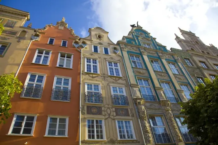 Framed Print : Europe, Poland, Gdansk. Close-up of buildings Framed Print : Europe, Poland, Gdansk. Close-up of buildings