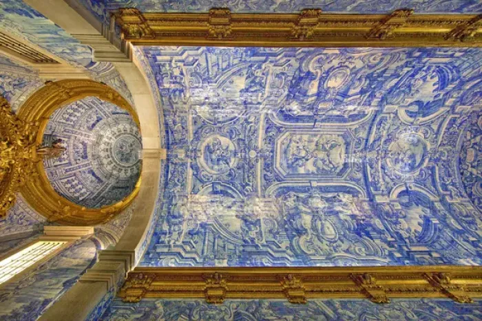 Framed Print : Europe, Portugal, Almancil. Ceiling of St Framed Print : Europe, Portugal, Almancil. Ceiling of St
