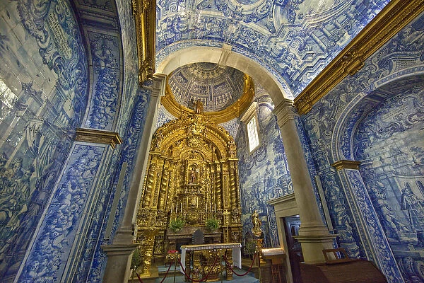 Europe, Portugal, Almancil. Interior of St