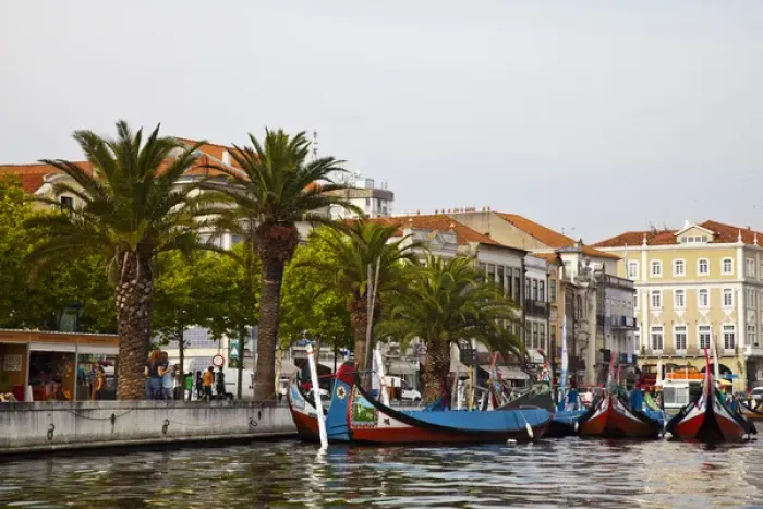 Framed Print : Europe; Portugal; Averio; Moliceiro Boats Along the main canal of Averio Framed Print : Europe; Portugal; Averio; Moliceiro Boats Along the main canal of Averio