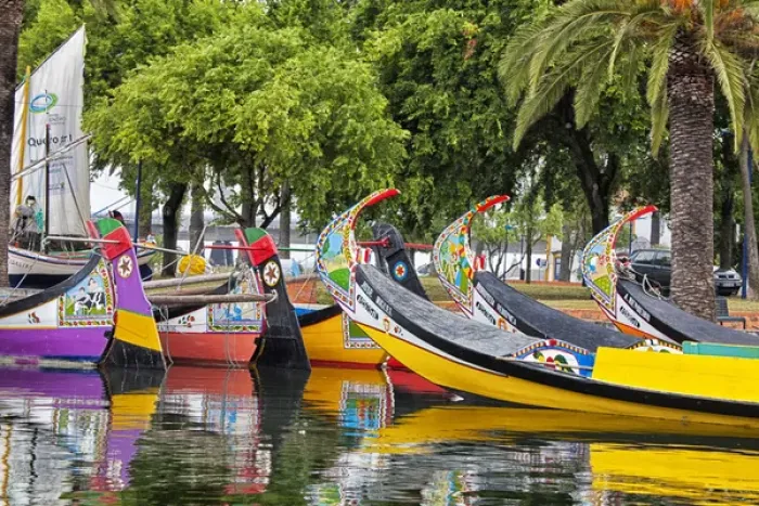Framed Print : Europe; Portugal; Averio; Moliceiro Boats Along the main canal of Averio With Night Lights Framed Print : Europe; Portugal; Averio; Moliceiro Boats Along the main canal of Averio With Night Lights