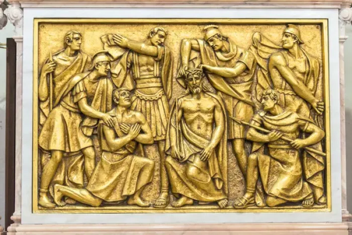 Framed Print : Europe, Portugal, Fatima, Stations of the Cross inside basilica Framed Print : Europe, Portugal, Fatima, Stations of the Cross inside basilica