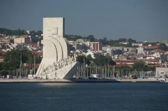 Framed Print : Europe, Portugal, Lisbon (aka Lisboa). Monument of the Discoveries (aka Padrao dos Descobrimentos)