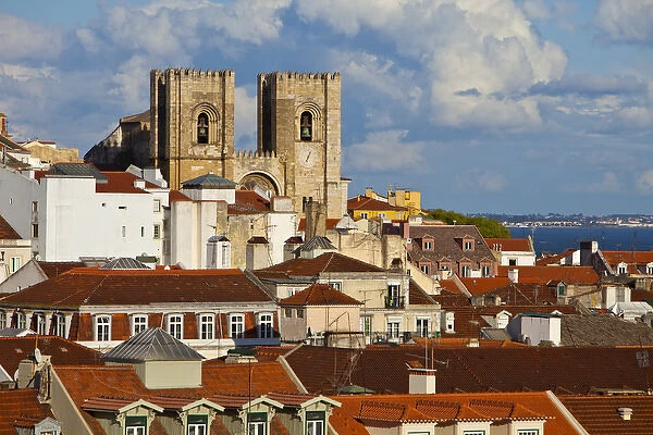 Europe, Portugal, Lisbon. Lisbon Cathedral in daytime