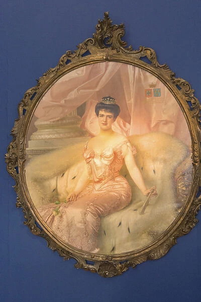 Europe, Portugal, Lisbon, National Coach Museum, portrait of Amelia de Orleaes e Braganca