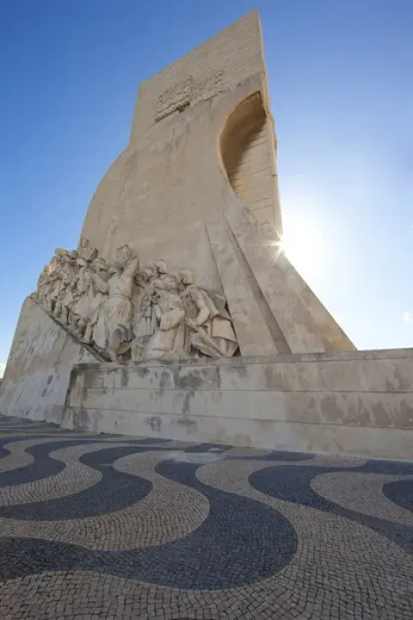Framed Print : Europe, Portugal, Lisbon. Overview of Discoveries Monument