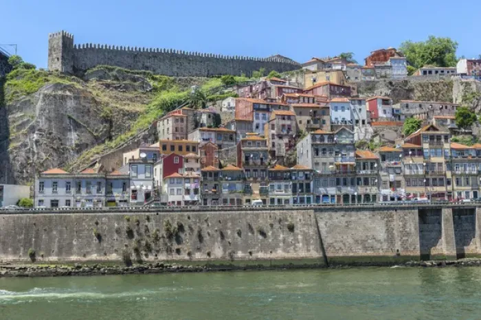 Framed Print : Europe, Portugal, Oporto, Douro River, Muralha Fernandina Framed Print : Europe, Portugal, Oporto, Douro River, Muralha Fernandina