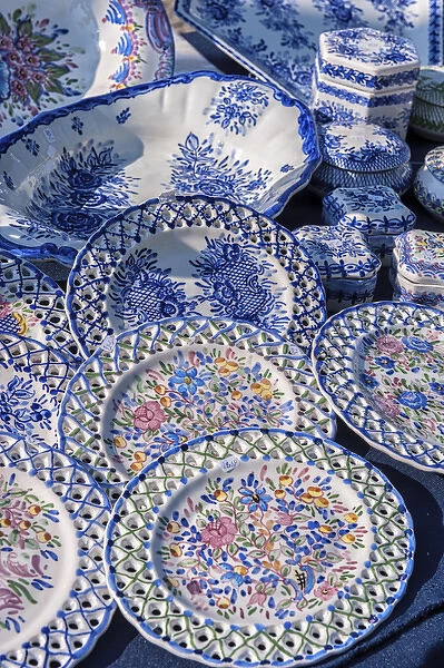 Europe, Portugal, Oporto, Portuguese ceramics for sale