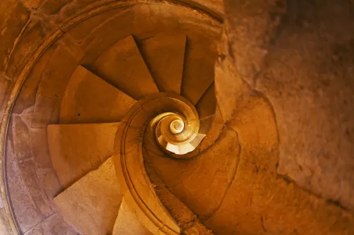 Framed Print : Europe; Portugal; Tomar; Spiral Stone Staircase in Convento de Cristo Framed Print : Europe; Portugal; Tomar; Spiral Stone Staircase in Convento de Cristo