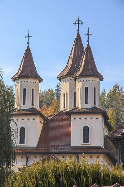 Europe, Romania, Prahova County, Sinaia Monastery, built 1695 AD. Inhabited by Orthodox monks