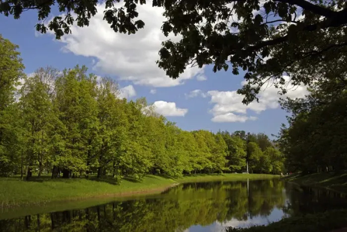 Framed Print : Europe, Russia, Pushkin. Great Cascade Ponds at Catherine Park at Catherine Palace