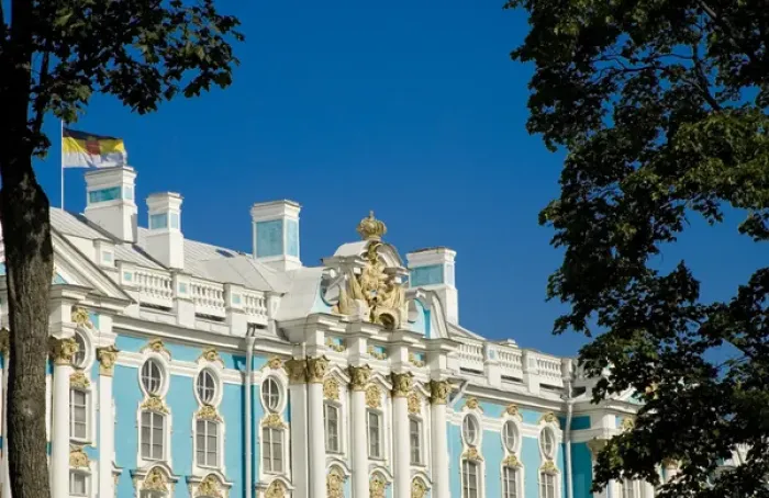 Framed Print : Europe, Russia, Pushkin. Portion of Catherine Palace Framed Print : Europe, Russia, Pushkin. Portion of Catherine Palace