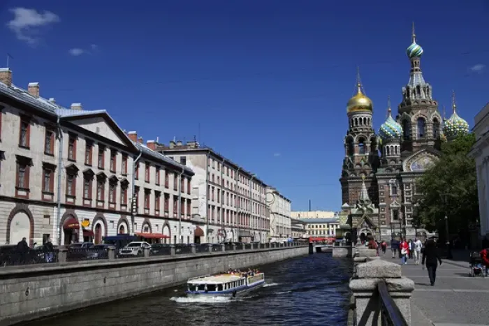 Framed Print : Europe, Russia, St. Petersburg. Church of the Spilled Blood and canal Framed Print : Europe, Russia, St. Petersburg. Church of the Spilled Blood and canal