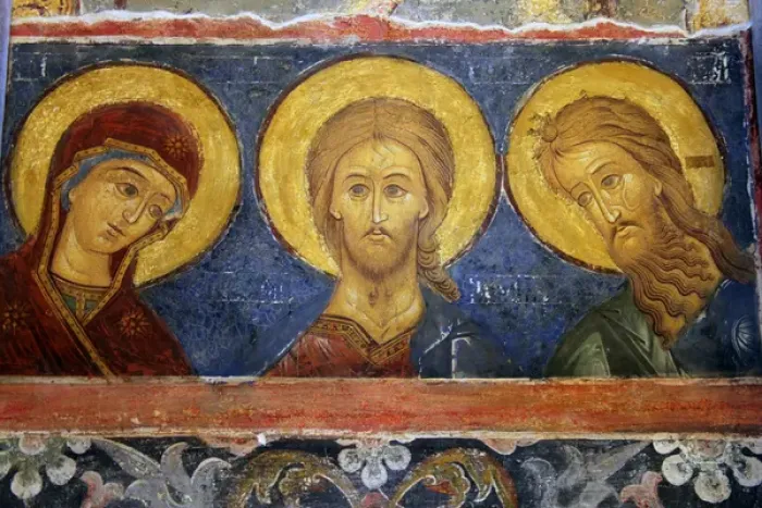 Framed Print : Europe, Russia, Suzdal. Fresco of Saints in the Cathedral of the Nativity Framed Print : Europe, Russia, Suzdal. Fresco of Saints in the Cathedral of the Nativity