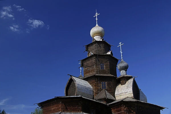 Europe, Russia, Suzdal. Transfiguration Church at the Musem of Wooden Architecture