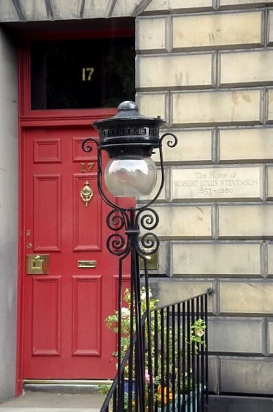 Europe, Scotland, Edinburgh. Robert Louis Stevensons childhood home. THIS IMAGE