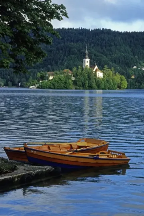 Framed Print : Europe, Slovenia, Lake Bled Framed Print : Europe, Slovenia, Lake Bled
