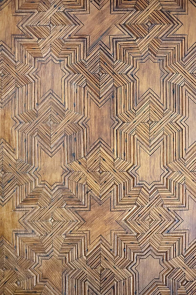 Europe, Spain, Andalusia, Granada, Alhambra, Nasrid Palace Door Detail