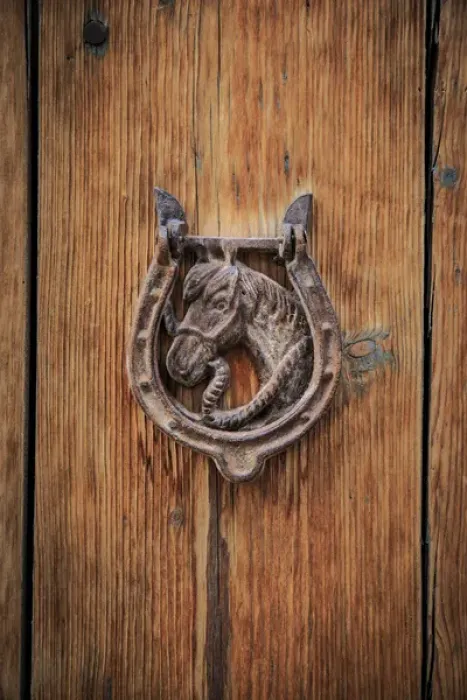 Framed Print : Europe, Spain, Balearic Islands, Mallorca, door knockers Framed Print : Europe, Spain, Balearic Islands, Mallorca, door knockers
