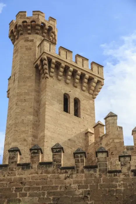 Framed Print : Europe, Spain, Balearic Islands, Mallorca, Palma de Mallorca, stone towers, turets Framed Print : Europe, Spain, Balearic Islands, Mallorca, Palma de Mallorca, stone towers, turets