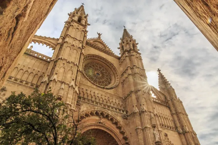 Framed Print : Europe, Spain, Balearic Islands, Mallorca, Palma de Mallorca. La Seu, Mallorca Cathedral