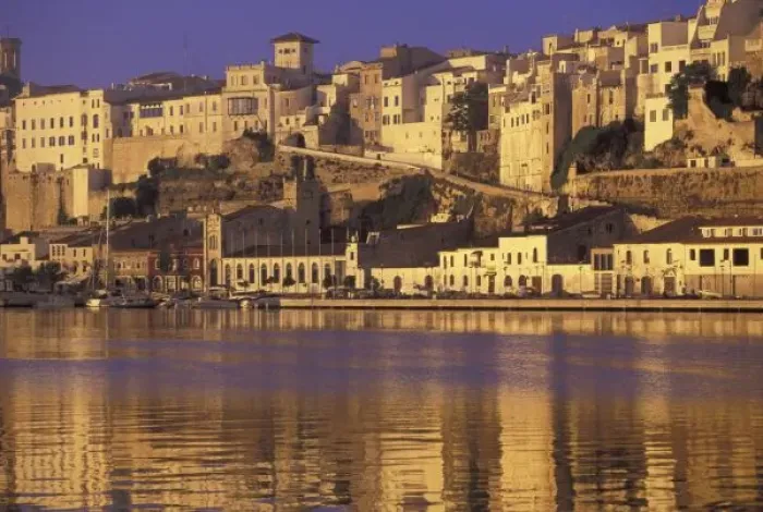 Framed Print : Europe, Spain, Balearics, Menorca, Mao. Dawn light on Mao and harbor view Framed Print : Europe, Spain, Balearics, Menorca, Mao. Dawn light on Mao and harbor view