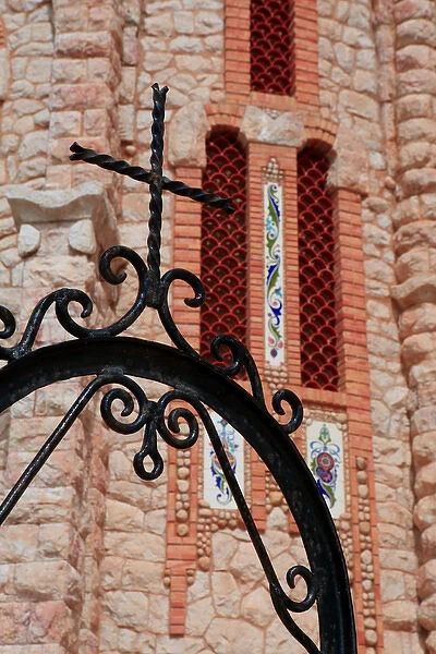 Europe, Spain, Novelda. Santa Mara Magdalena, built by disciple of Gaudi