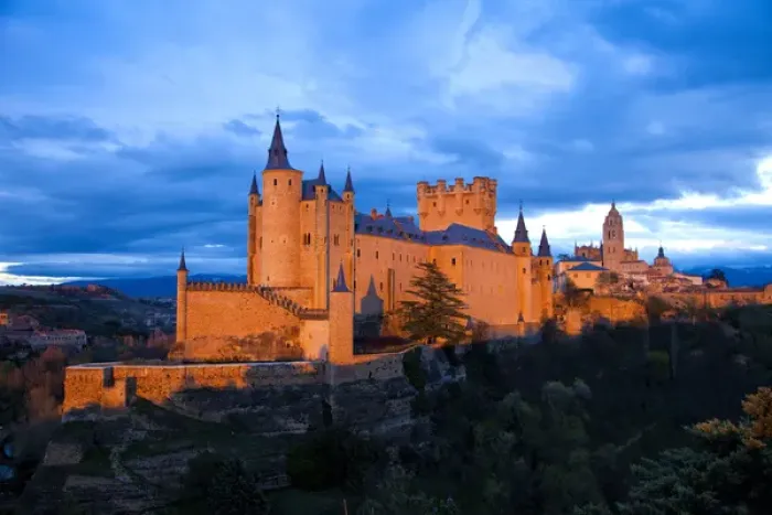 Framed Print : Europe, Spain, Segovia. Alcazar castle at sunset Framed Print : Europe, Spain, Segovia. Alcazar castle at sunset
