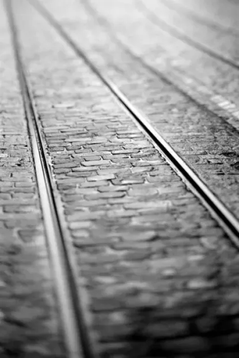Framed Print : Europe, Switzerland, Bern. Tram tracks, Marktgasse Framed Print : Europe, Switzerland, Bern. Tram tracks, Marktgasse